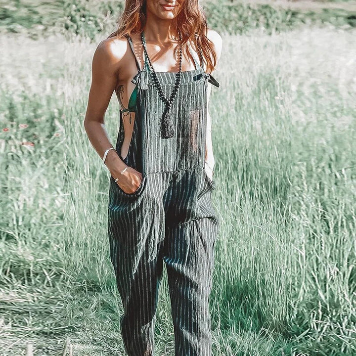 Sophia - Gestreifter Print Jumpsuit