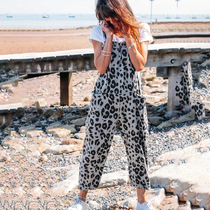 Sophia - Bedruckter Leoparden-Jumpsuit