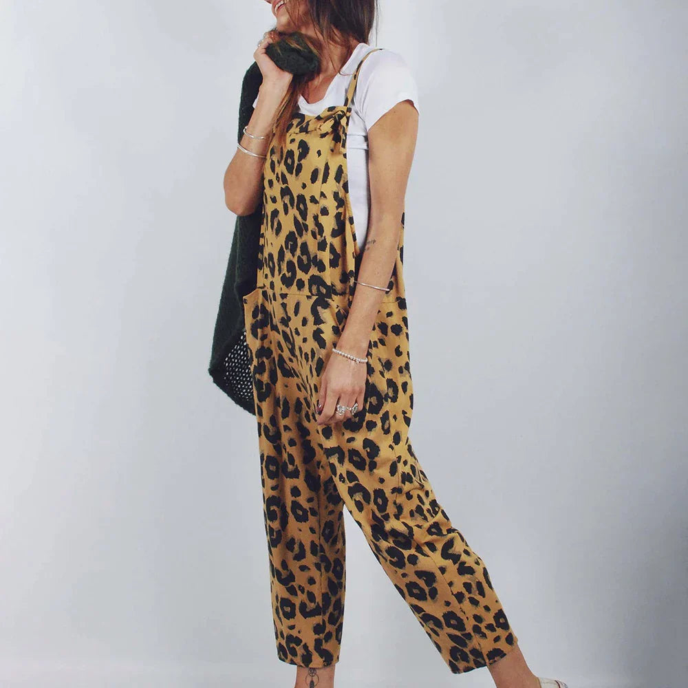 Sophia - Bedruckter Leoparden-Jumpsuit