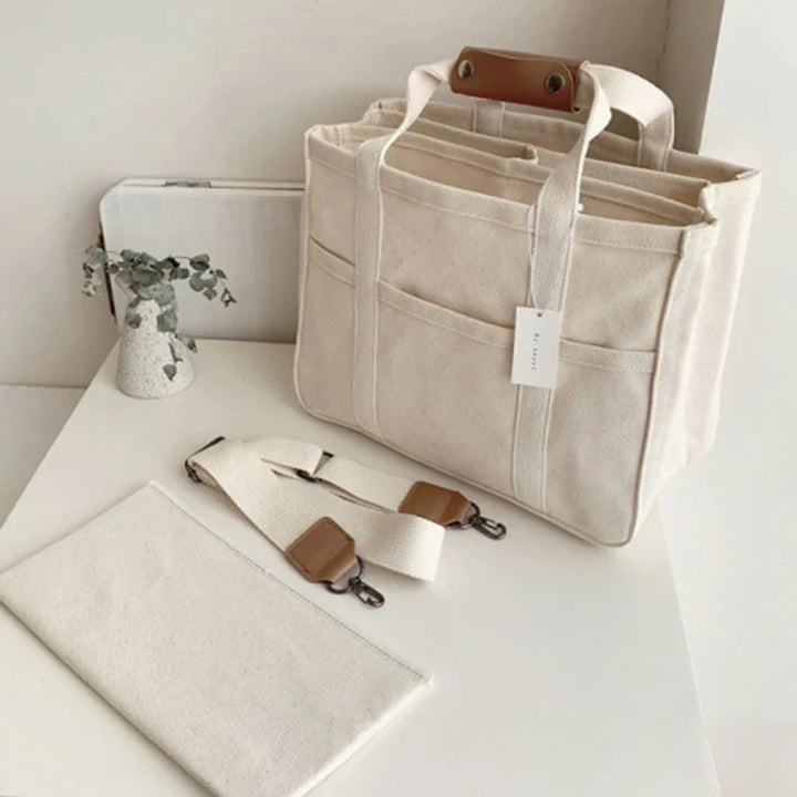 Klara® I Canvas-Tasche mit Mehrfachfächern