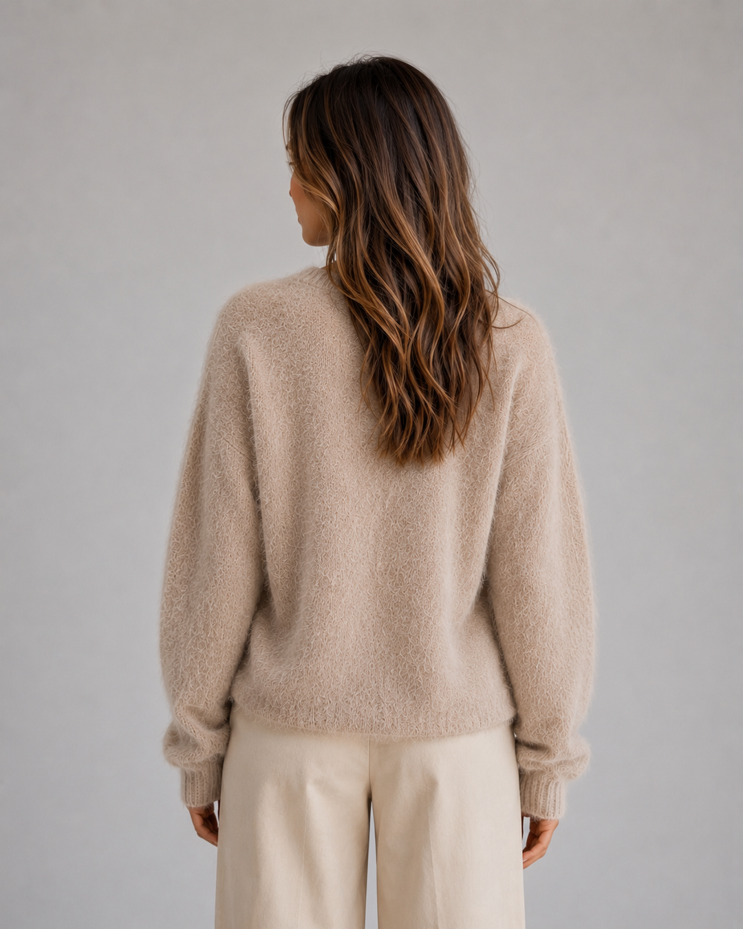 Weicher Damen-Cardigan aus Strick mit langen Ärmeln und klassischem Schnitt