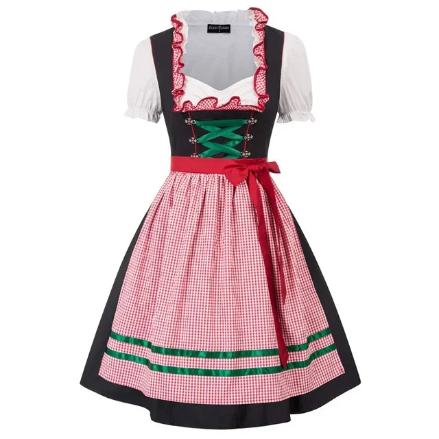Oktoberfest-Outfit mit klassischem Dirndl-Kleid