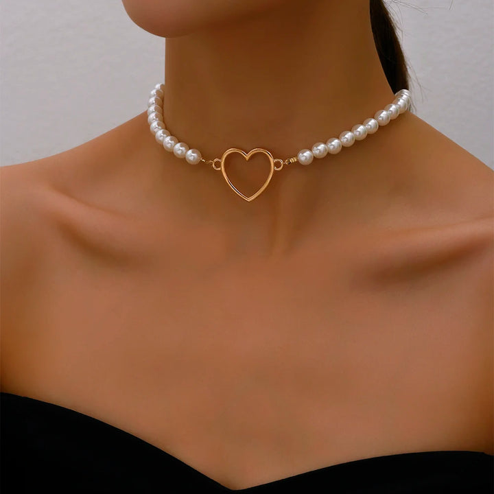 Ivy® | Eleganter Choker mit Großem Perlenkristall-Anhänger