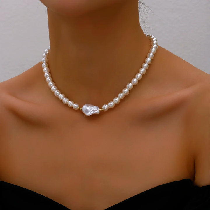 Ivy® | Eleganter Choker mit Großem Perlenkristall-Anhänger