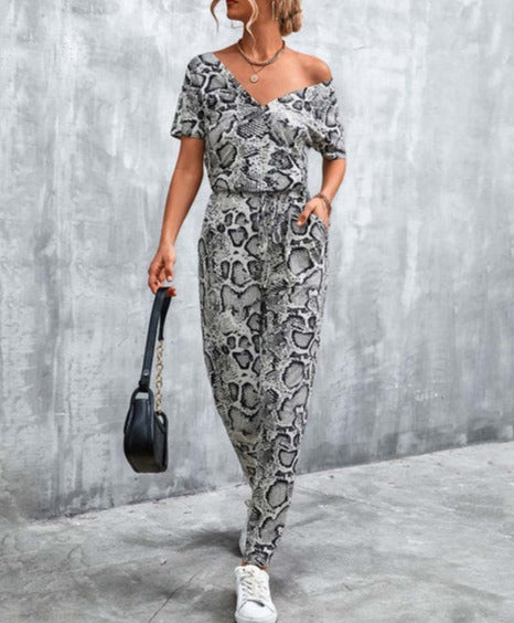 Sophie - Tiermuster Jumpsuit