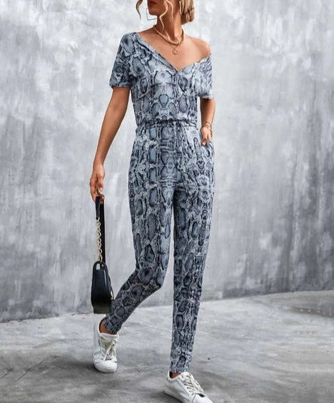 Sophie - Tiermuster Jumpsuit