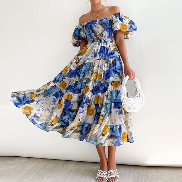 Sophie | Buntes Blumiges Kleid