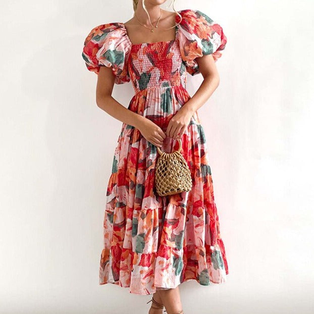 Sophie | Buntes Blumiges Kleid