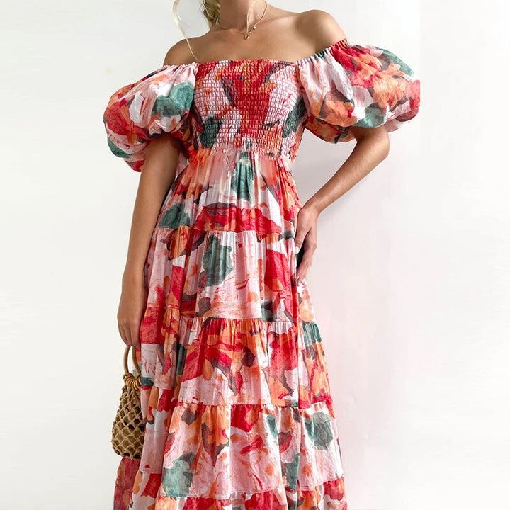Sophie | Buntes Blumiges Kleid