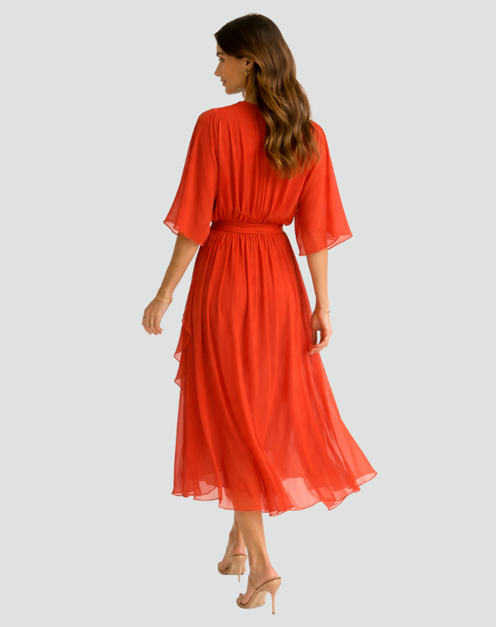 Sommerliches Damenkleid mit praktischem Wickelverschluss