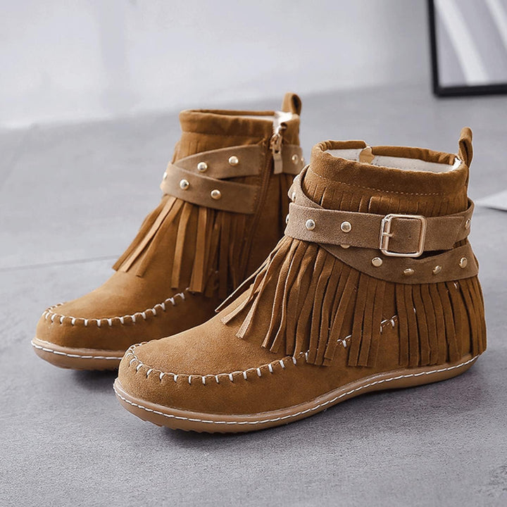 Gefütterter Damen-Stiefelette mit Plüschfutter