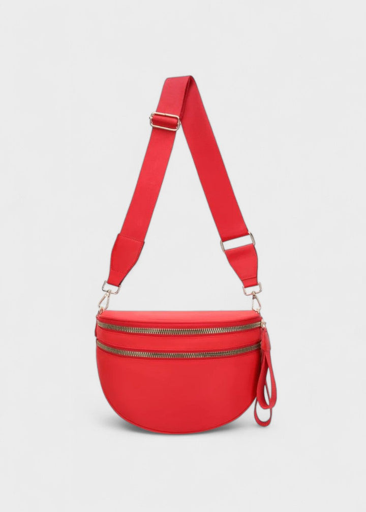 Elegante Gürteltasche aus echtem Leder für freihändige Mode