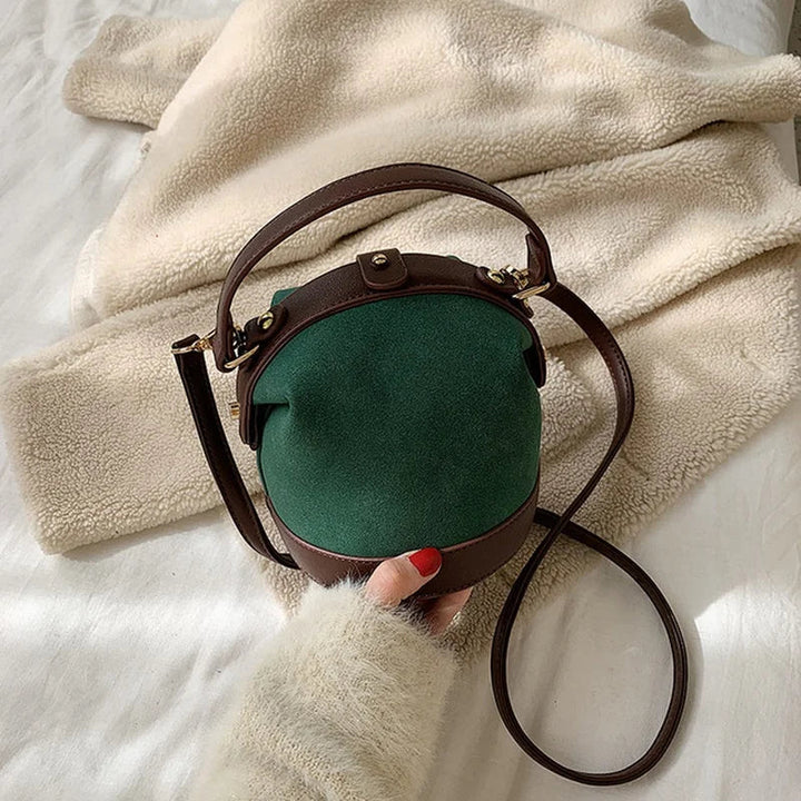 Retro Chic Eimer-Schulterhandtasche