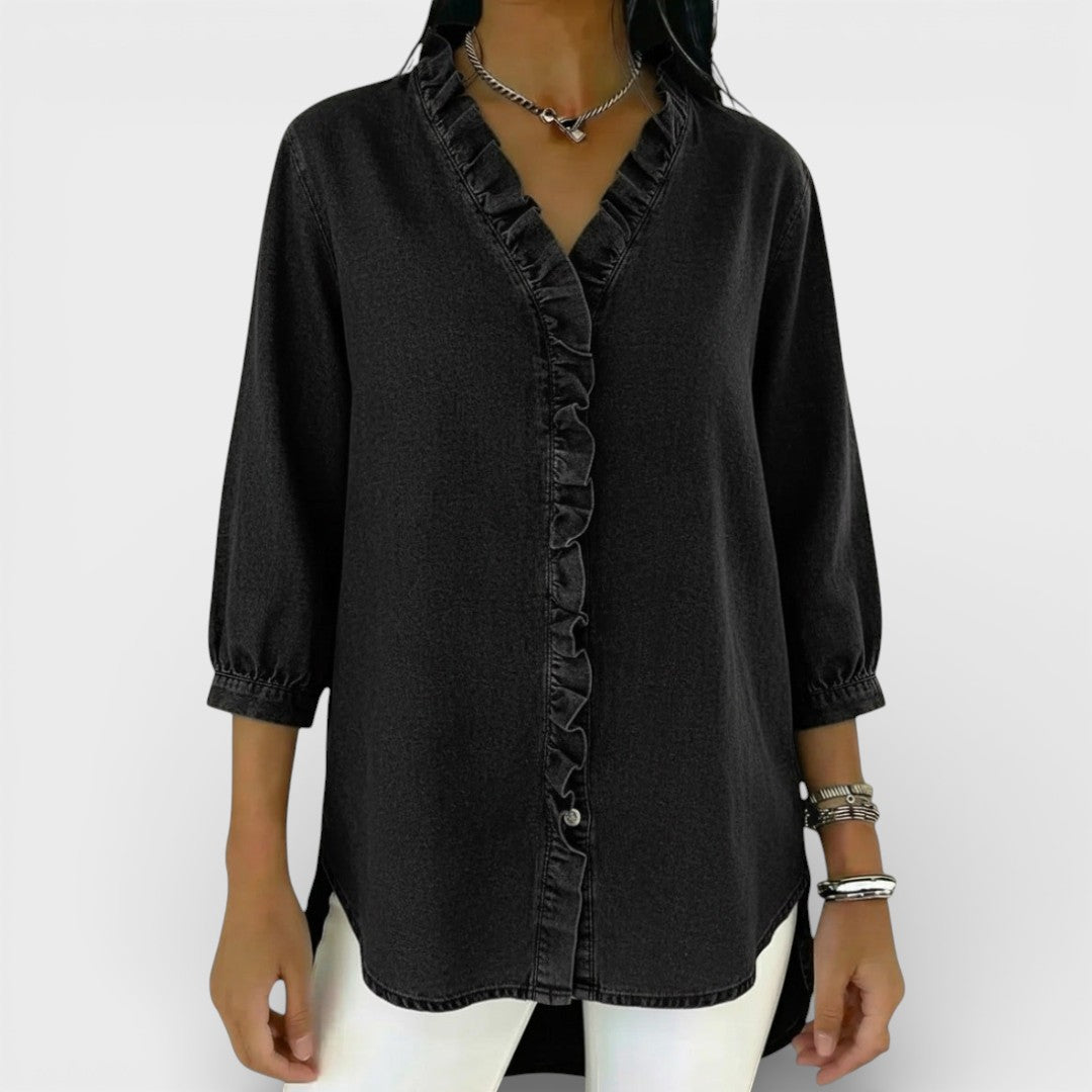 Elegante Bluse mit Rüschen für Damen