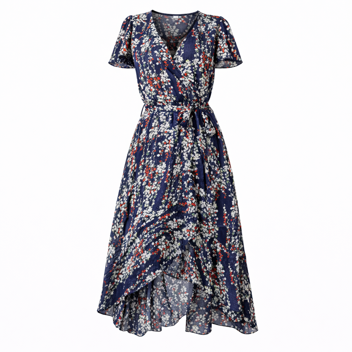 Geblümtes Midikleid für Damen