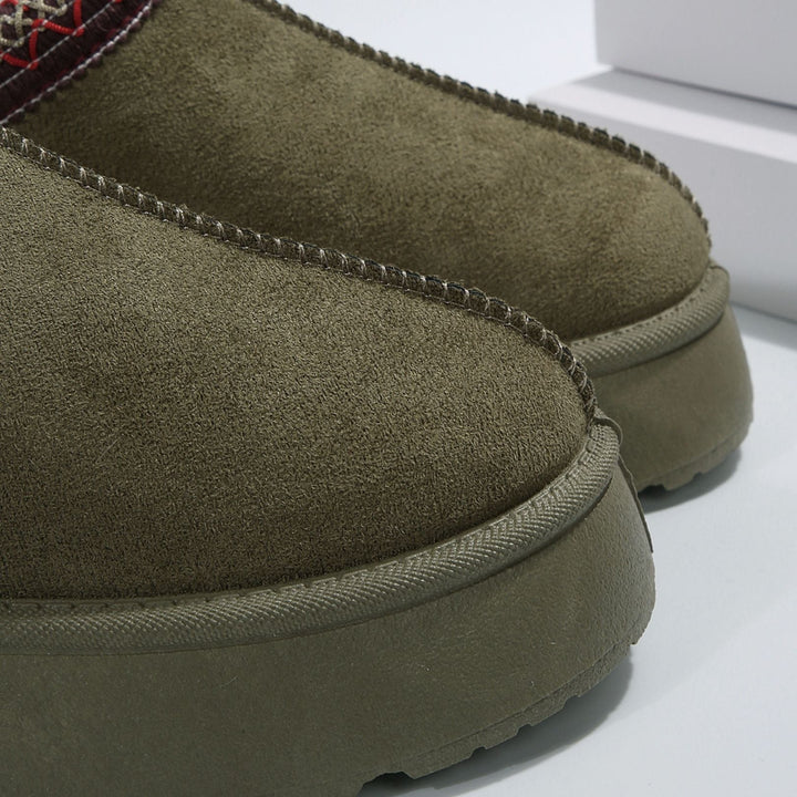 Gemütliche Keilstiefeletten mit Kunstpelzfutter