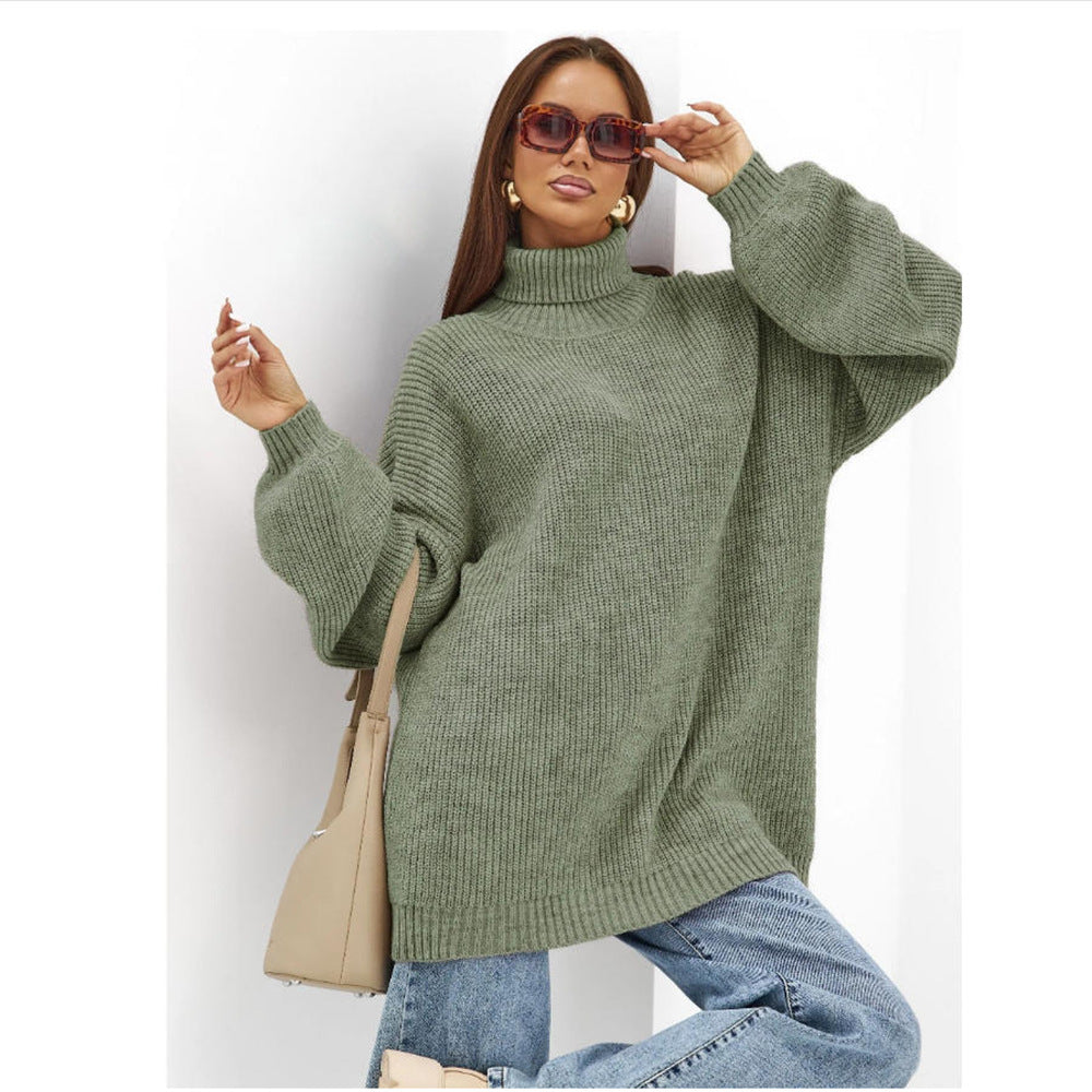 Damen Rollkragenpullover Aus Weichem Strick