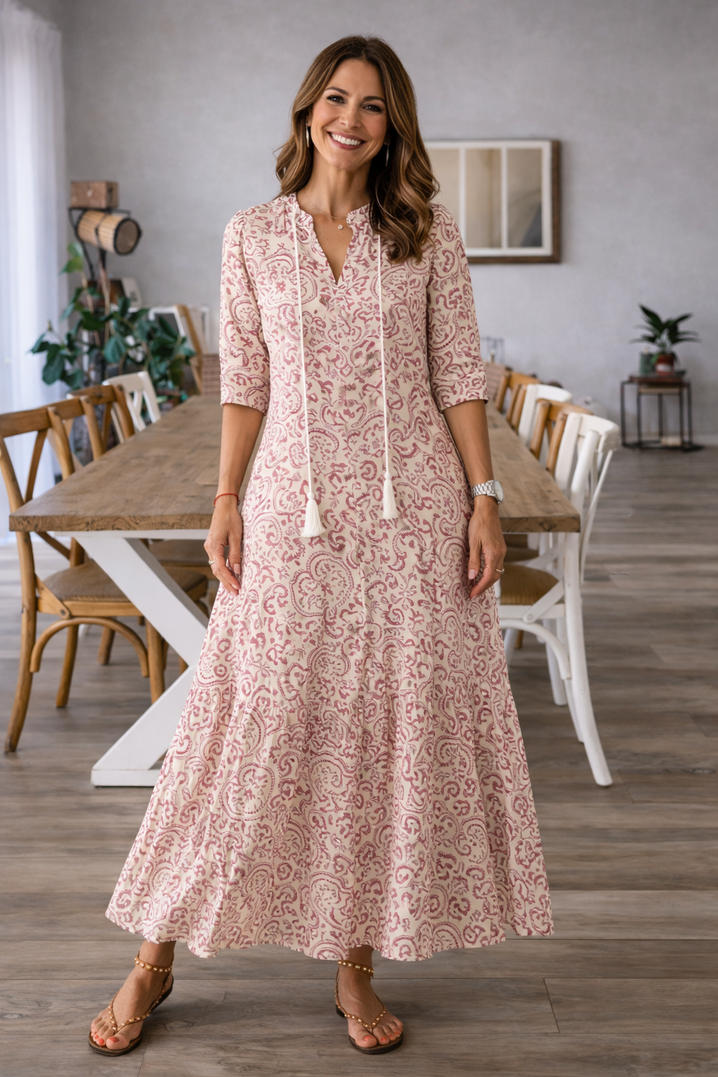 Elegantes ärmelloses Maxikleid für Damen