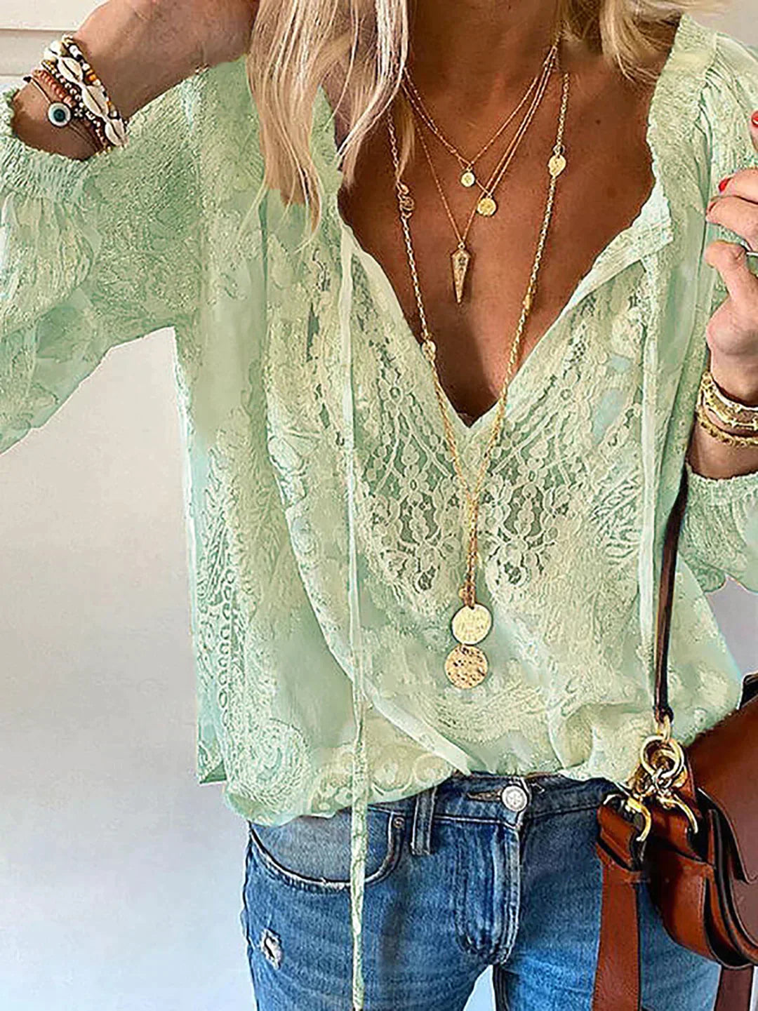 Damen Locker Sitzende Atmungsaktive Bluse