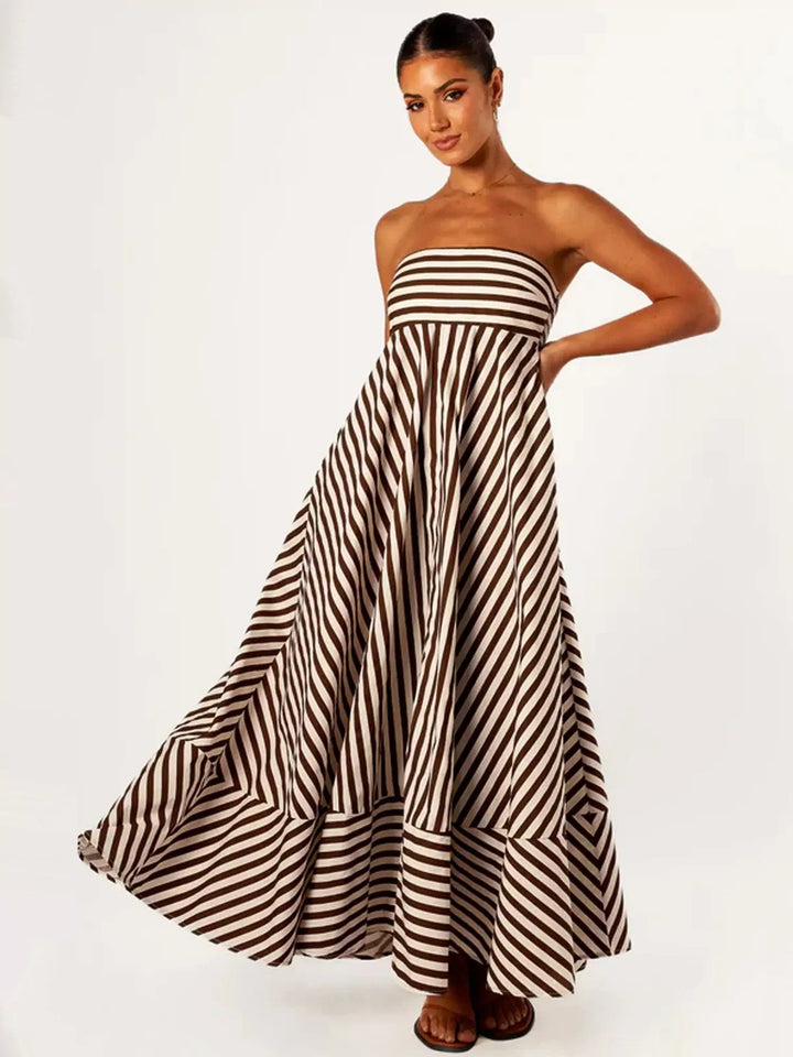 Nocturnal Charm gerafftes Maxikleid für Damen