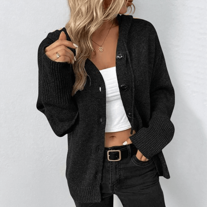 Gemütlicher Strick-Cardigan mit Knöpfen für Damen