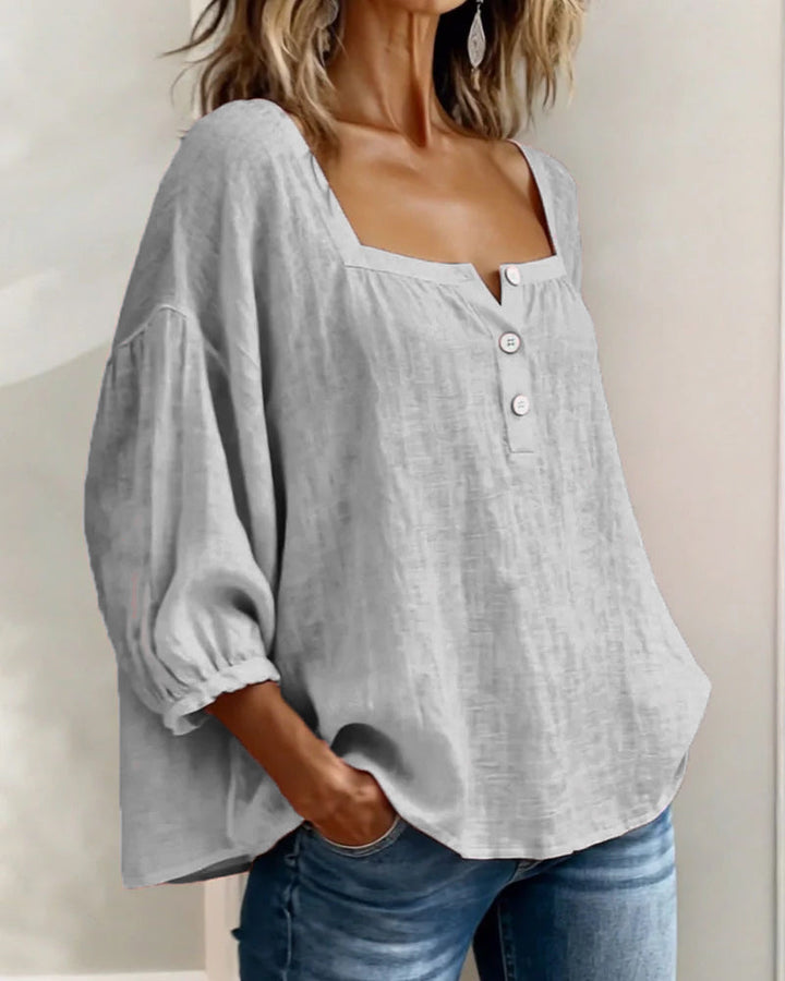 Luftige Leinenbluse für Damen