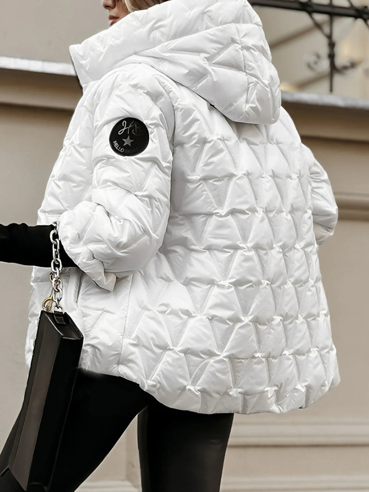 Gemütliche Patchwork-Baumwolljacke für den Lagen-Look im Casual-Stil