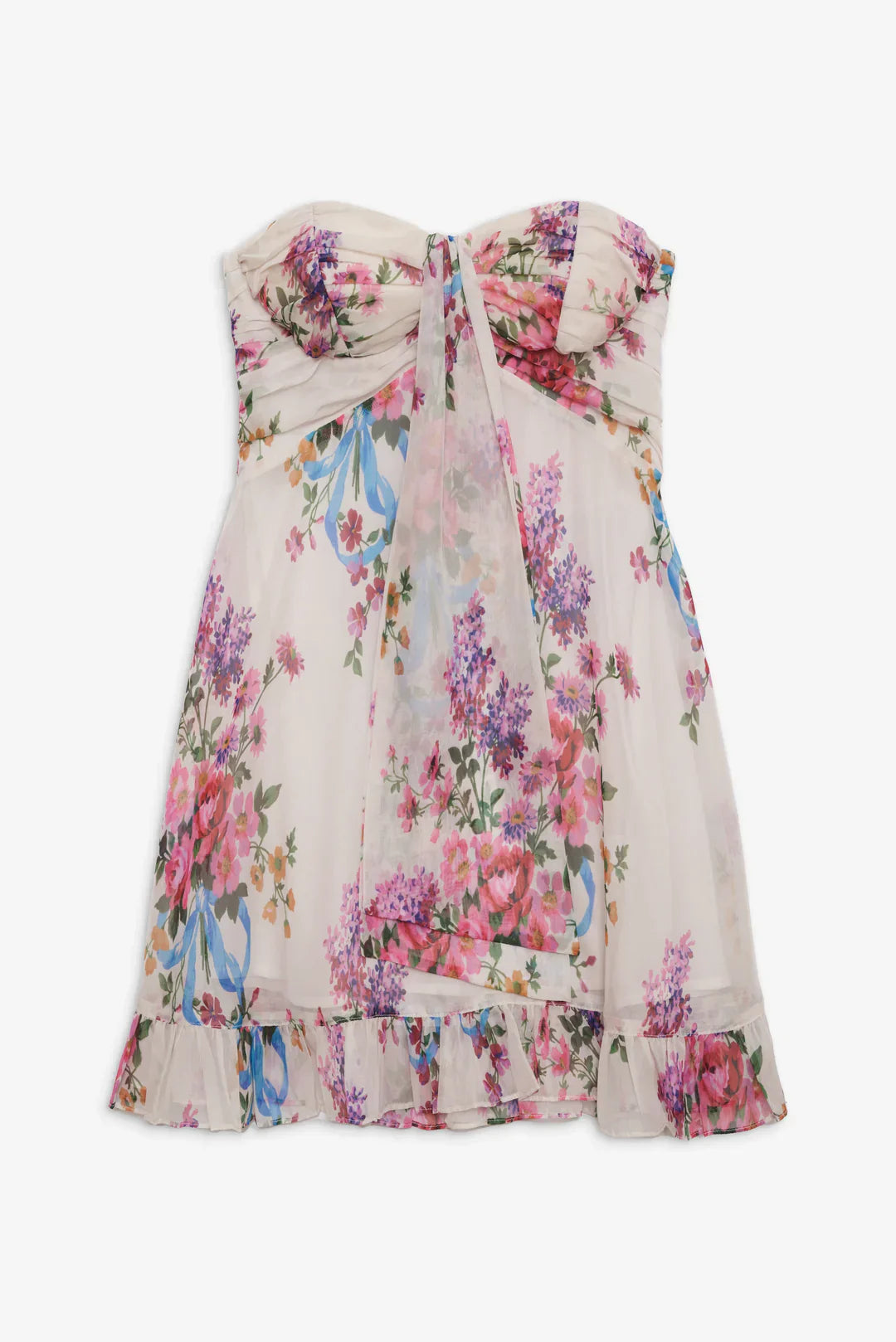Fließendes florales Boho-Maxikleid
