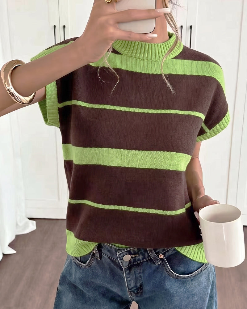 Damenpullover mit Streifen als vielseitiger Look für den Alltag