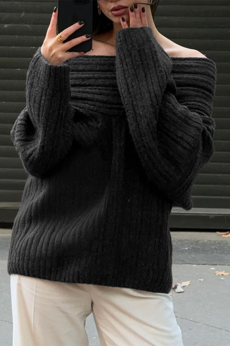 Gemütlicher grob gestrickter Wintersweater