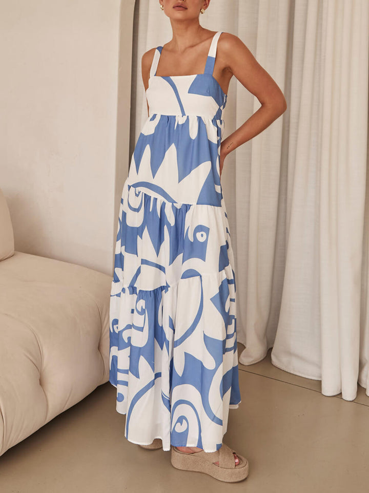 Maxikleid mit geometrischem Muster für Damen