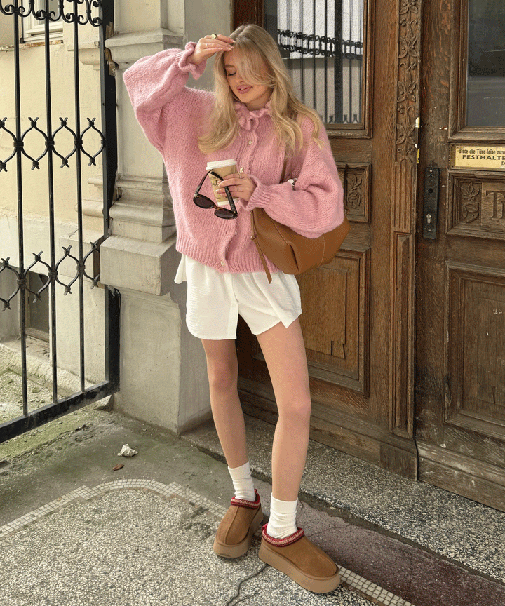 Eleganter weißer Rock