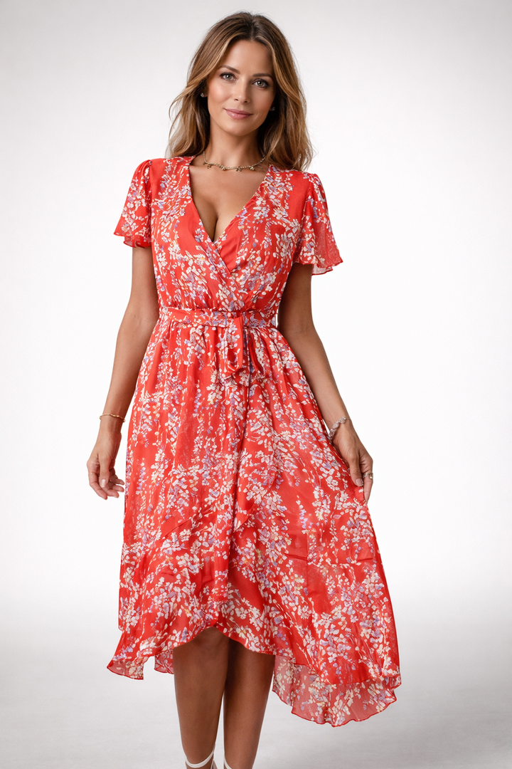 Florales Midikleid für Damen