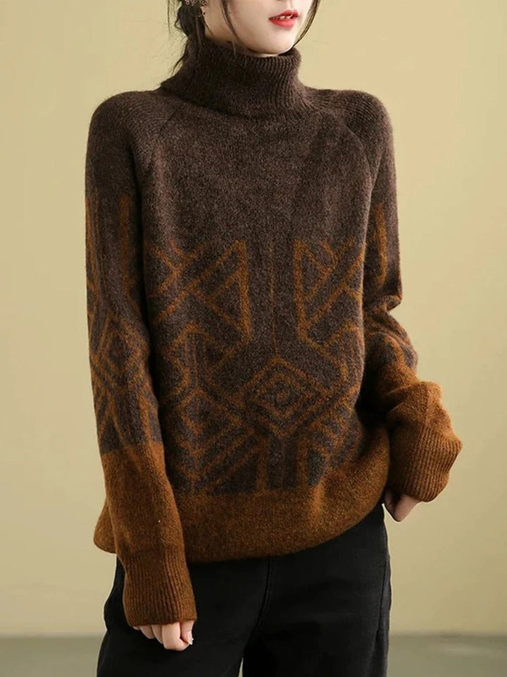 Elke® | Strickpullover mit Rollkragen
