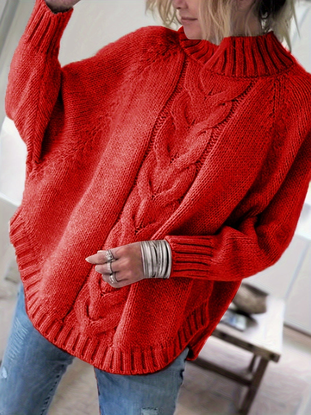 Cozy chunky knit sweater 