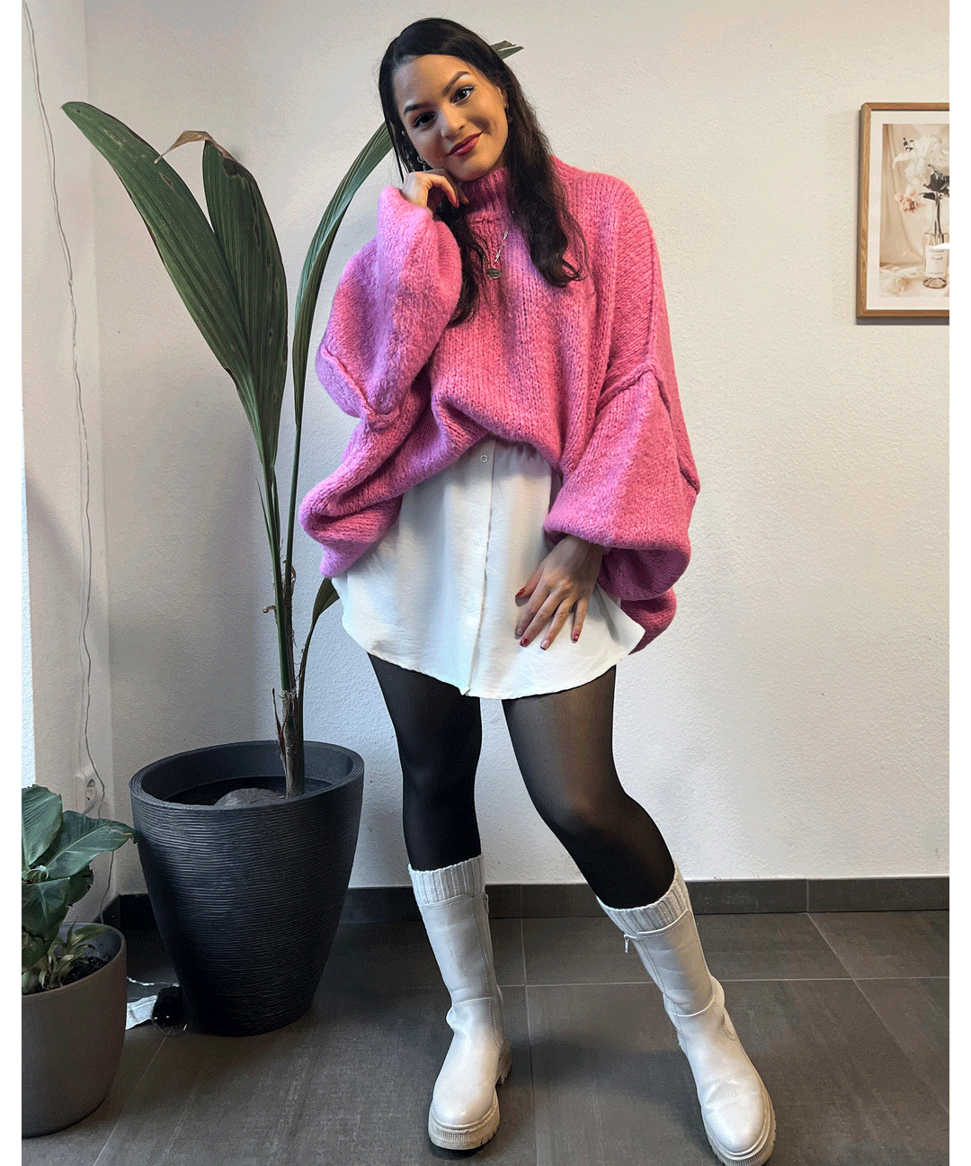 Eleganter weißer Rock