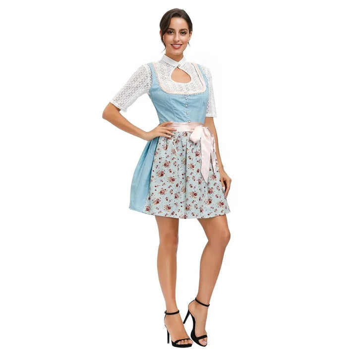 Gesamtansicht des Damen Dirndl Kleids mit komfortabler Passform