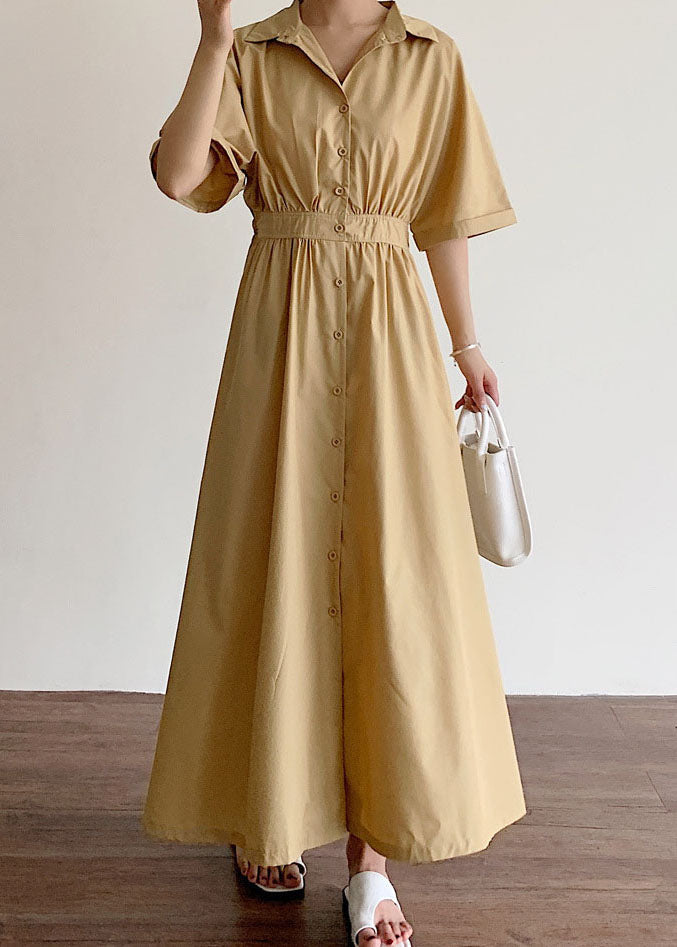 Baumwoll Kleid mit Knopfleiste für den Frühling