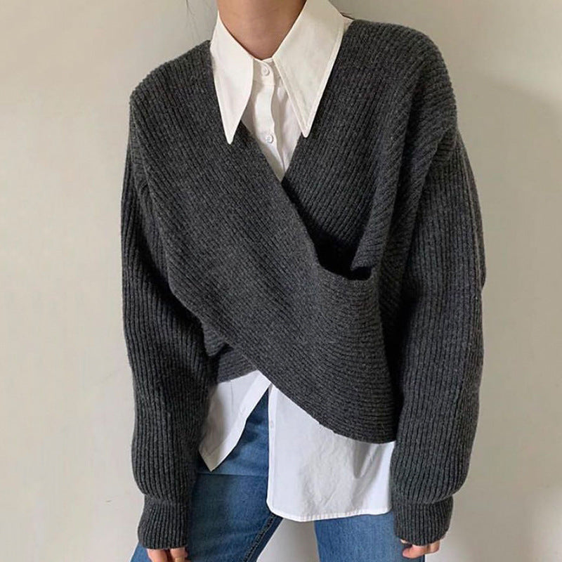 Damenpullover mit komfortablem Schnitt und elegantem Strukturmuster