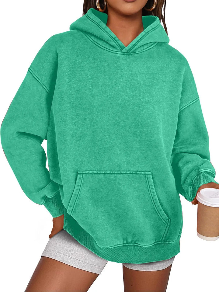 Übergroßer Pullover mit Acid-Wash-Effekt