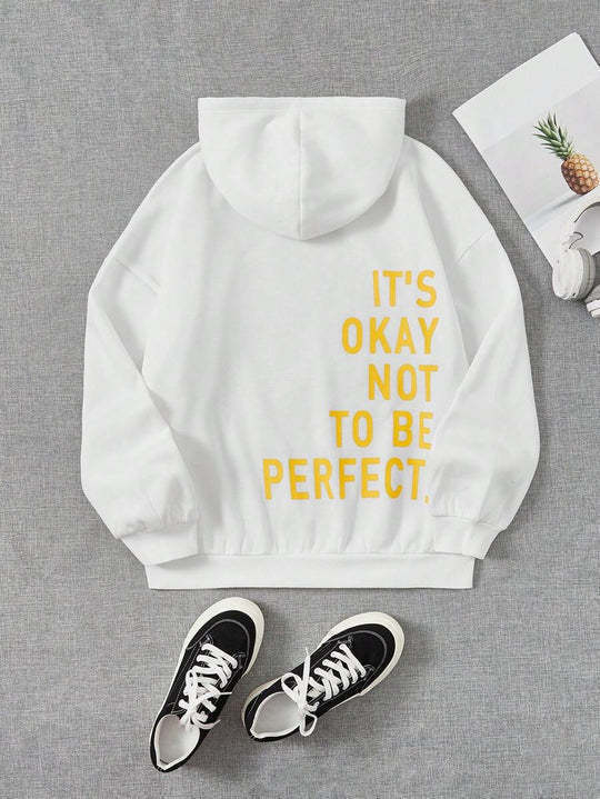 Damen Hoodie Mit Kapuze Und Lockerem Schnitt