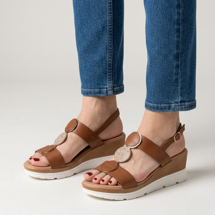 Modische Keilabsatz-Komfortsandalen für Damen