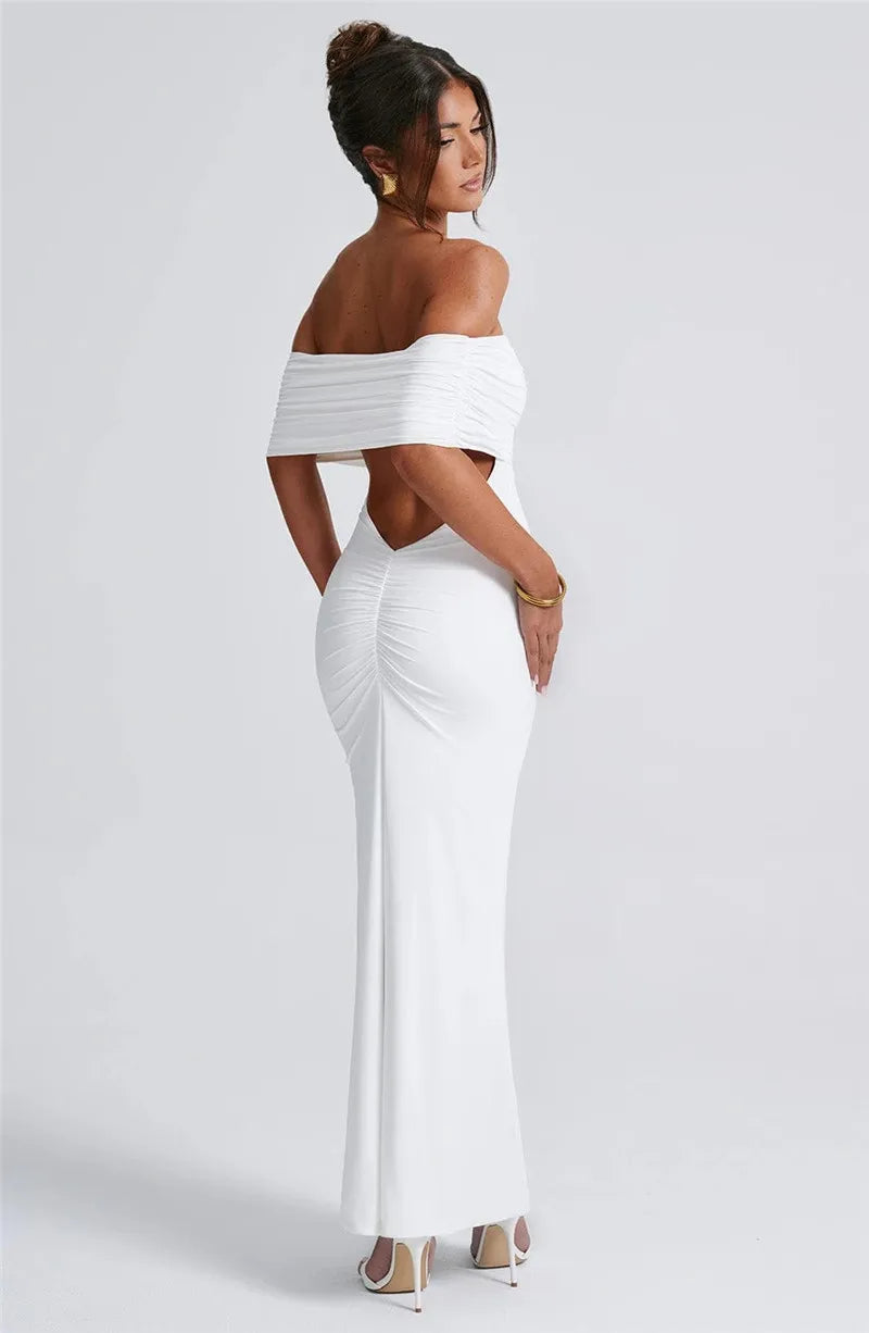 Sexy trägerloses, rückenfreies Maxikleid für Damen