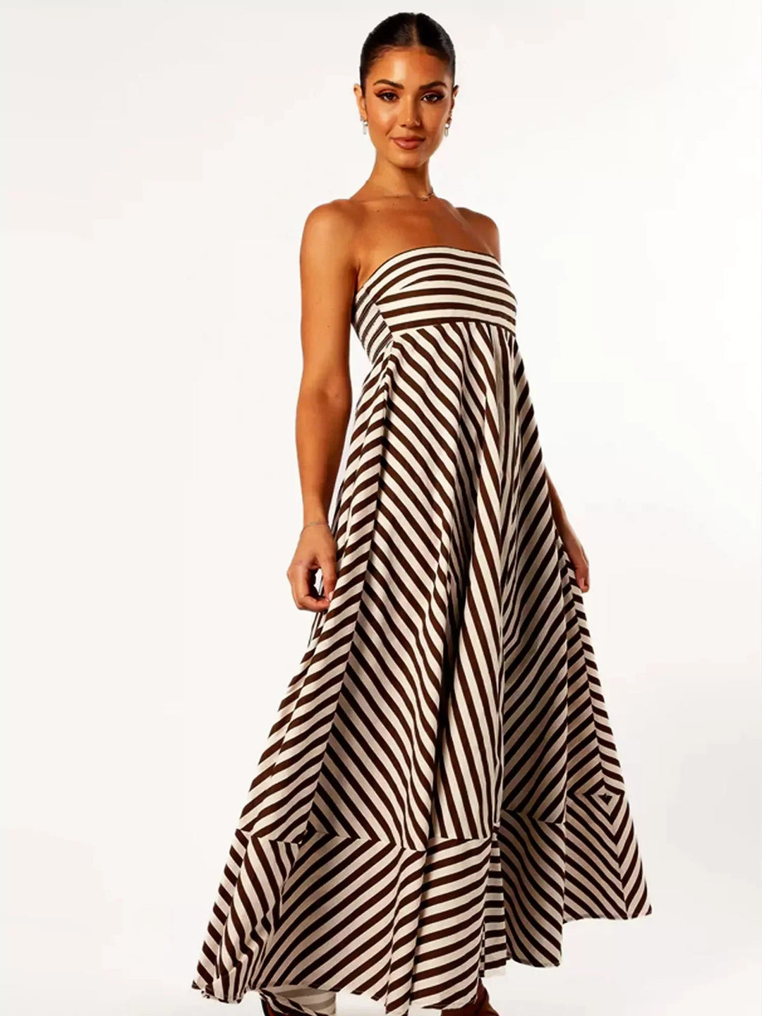 Nocturnal Charm gerafftes Maxikleid für Damen