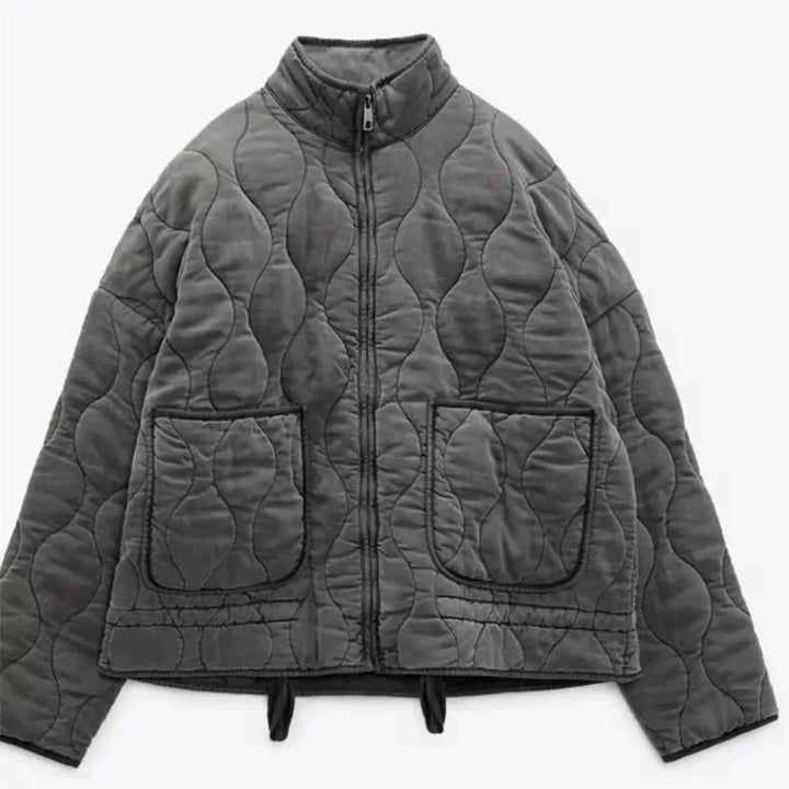 Vintage Steppjacke mit klassischer Steppnaht-Detailierung