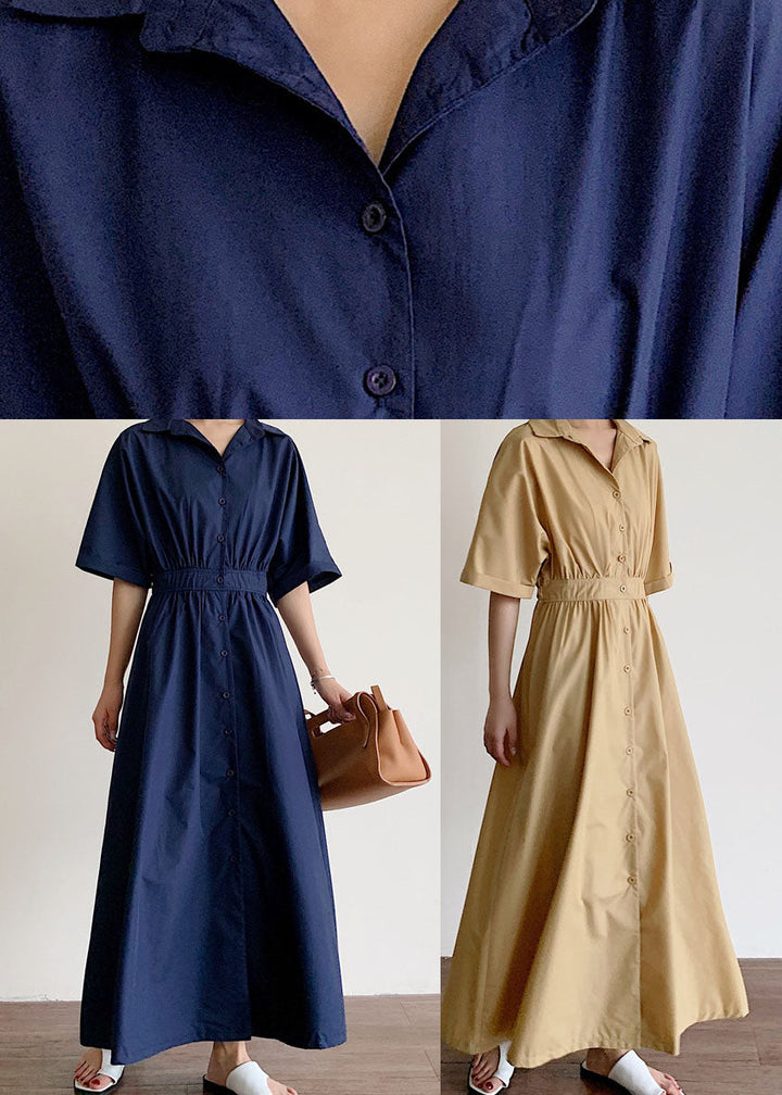 Baumwoll Kleid mit Knopfleiste für den Frühling