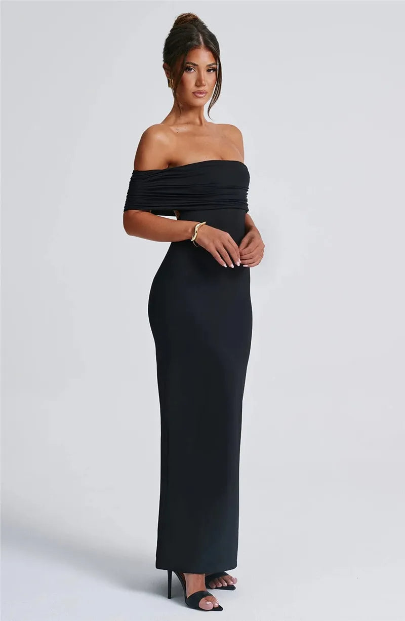 Sexy trägerloses, rückenfreies Maxikleid für Damen