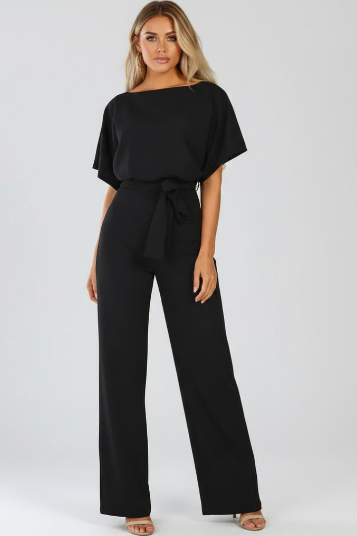 Detailansicht des Gürtels am Damen Jumpsuit