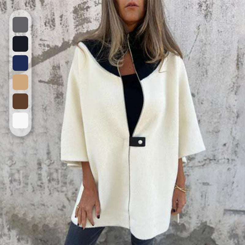 Schicke Bicolor-Langjacke für elegante Lagenoutfits