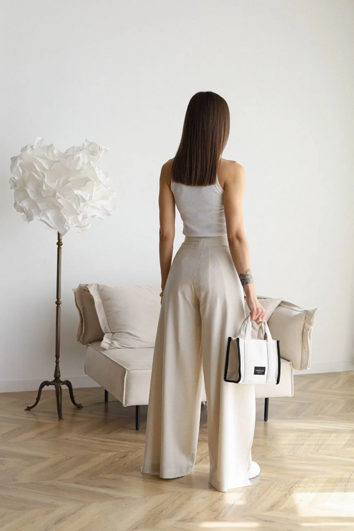 Locker sitzende Leinenhose für Damen